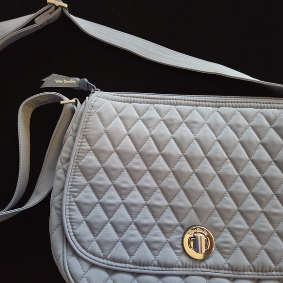 Vera Bradley Handbags - Vera Bradley Light Blue Quilted Shoulder Bag